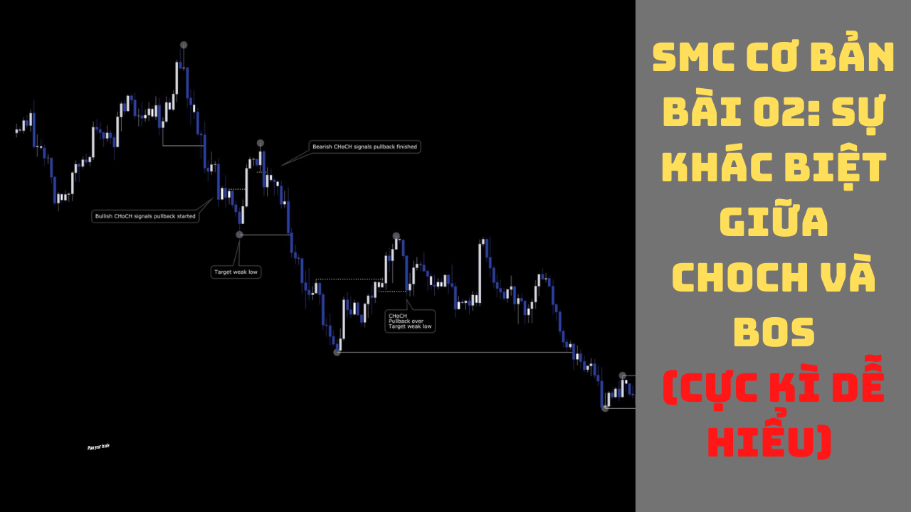 Read more about the article SMC cơ bản – Bài 02 – Sự khác nhau giữa CHoCH và BOS ? (cực kì dễ hiểu) – Nikitrader SMC